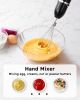 Immersion Blender Handheld, 3-in-1 Hand Blender Electric, 400W Handheld Blender, Stainless Steel Blade Stick Blender with Whisk, Milk Frother Attachme