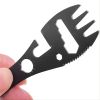 10-in-1 Multi-Functional Camping Spork; Stainless Steel Spoon Fork With Cutter Can Bottle Opener Wrench For Kitchen Outdoor Hiking Backpacking Accesso