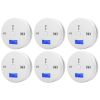 1-6Pcs CO Sensor Carbon Monoxide Detector Sound Independent CO Poisoning Warning Alarm Detectors Meter Kitchen Fireplace Indoor