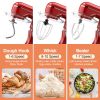 3-IN-1 Electric Stand Mixer, 660W 10-Speed With Pulse Button, Attachments Include 6.5QT Bowl, Dough Hook, Beater, Whisk For Most Home Cooks, Empire Re